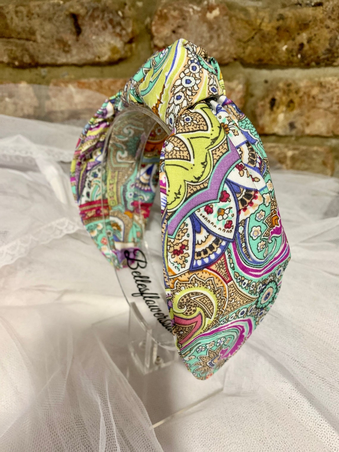 Handmade paisley headband headbands or women and girls multi Etsy