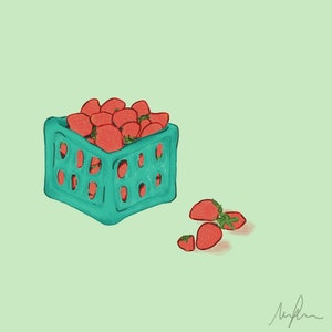 Cute Fruit Print &#39;Strawberry Dream&#39; Selection