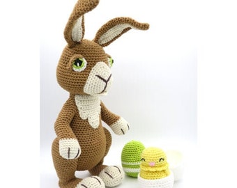 Crochet pattern Easter bunny chick Easter egg