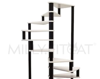 12 Step Cat Stairs (No Perch), Spiral Cat Furniture, Best Cat Tree (2023), Ultimate Cat Tower