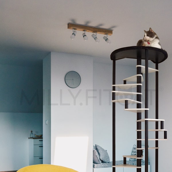 Cat Tree, 18 Step Spiral Tower, Best Cat Furniture Idea, Cat Climbing Exercise Ladder (2023)