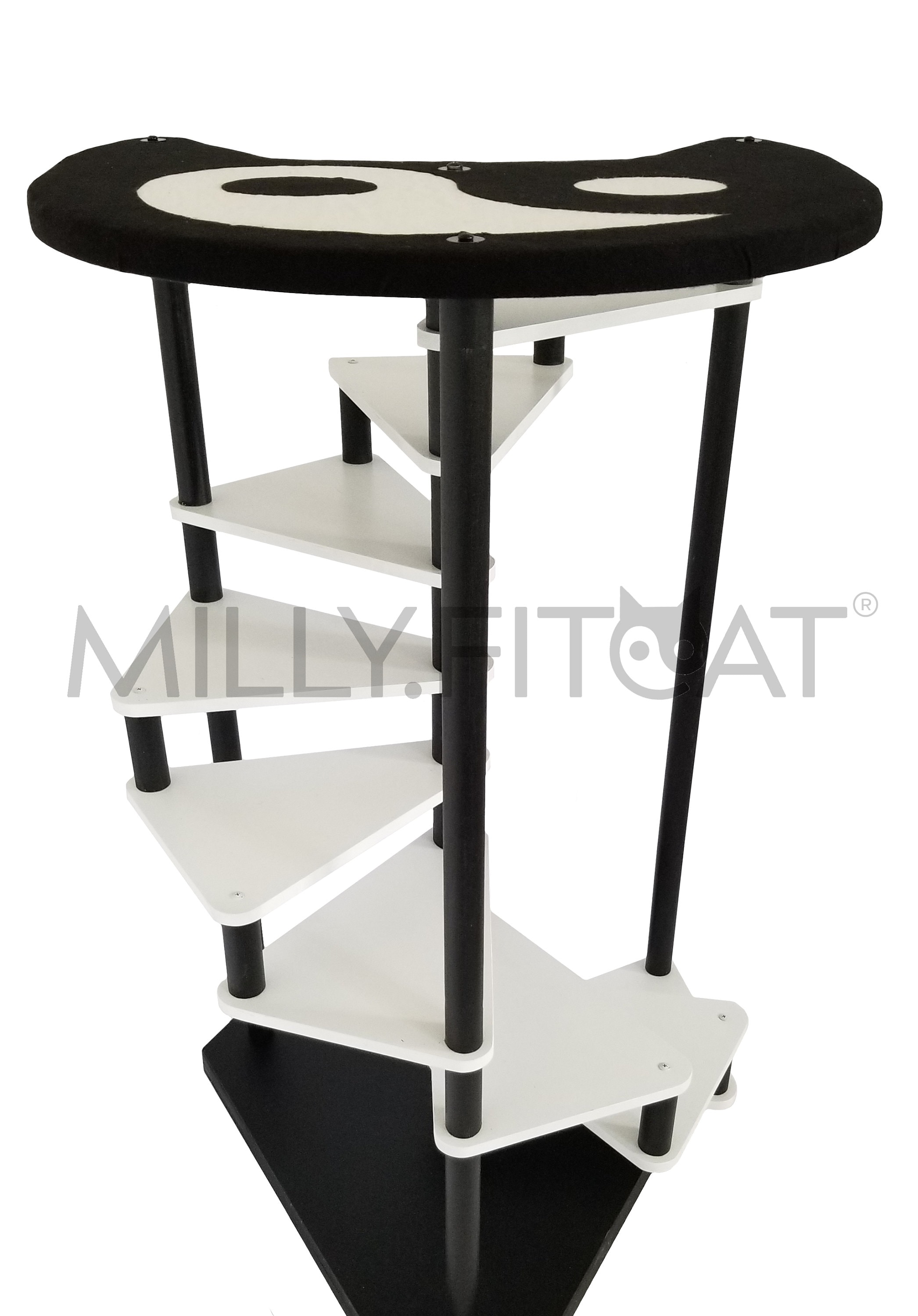 Cat Tree 9 Step Spiral Cat Ladder Cat Stairs With Cat Perch Etsy