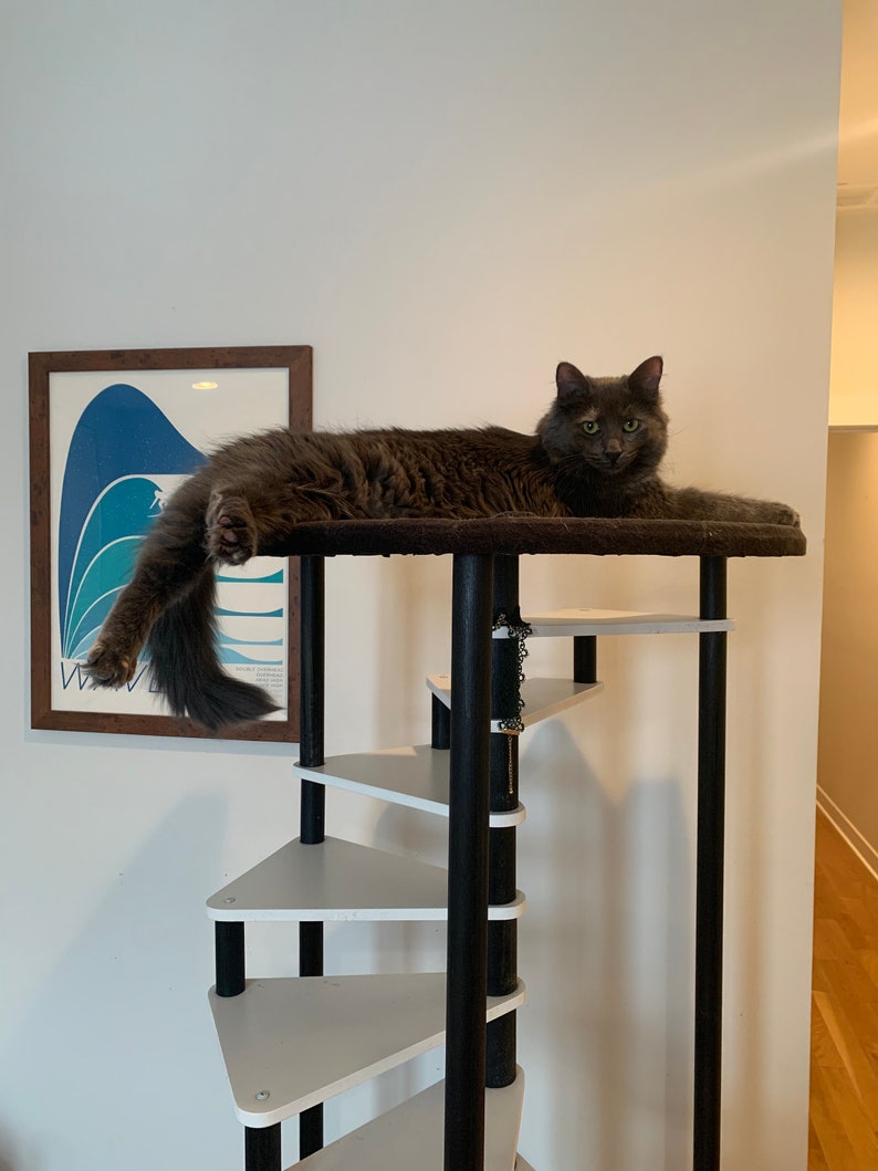 Cat Tree 18 Step Spiral Tower Best Cat Furniture Idea Cat Etsy