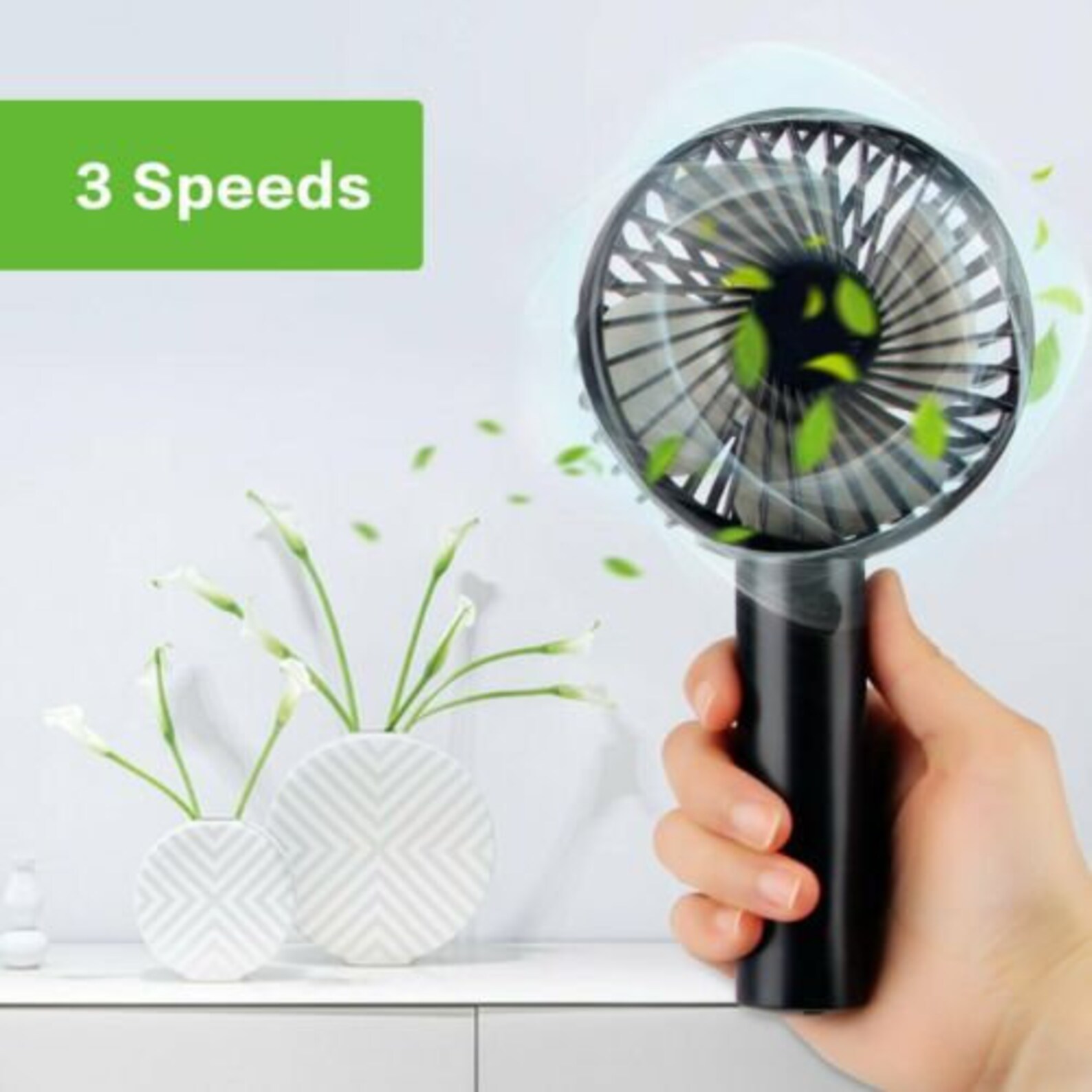 Mini Electric Hand Fan 3 Speed USB Powered Handheld Cooler Etsy