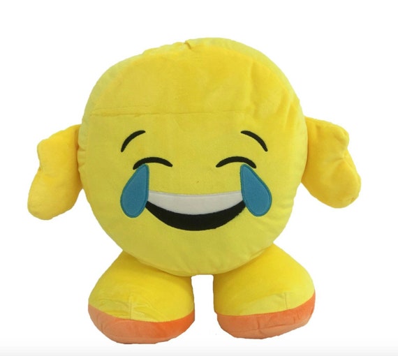Crying Laughing Face Emoji Cushion Yellow Stuffed Pillow Etsy Australia