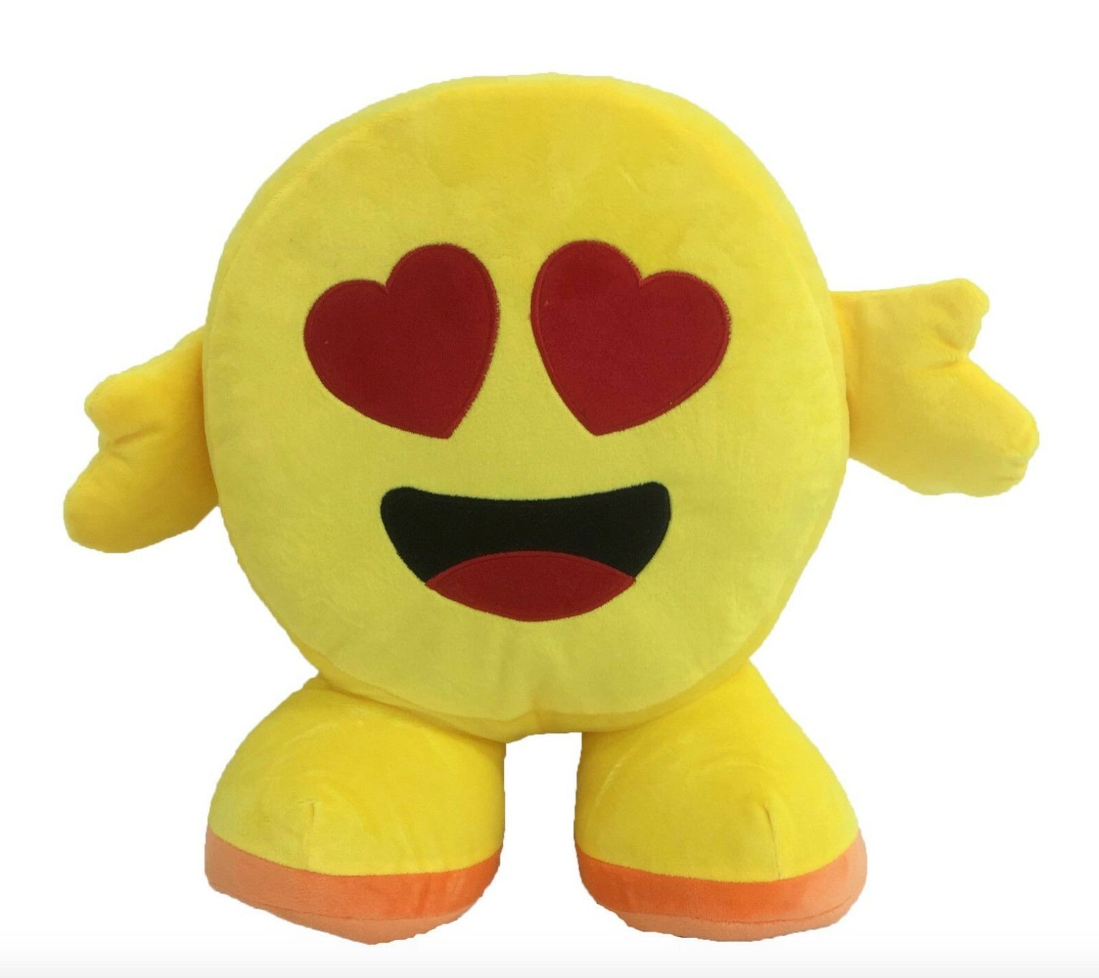 Heart Eyes Face Emoji Cushion Stuffed Pillow Smiley Happy Etsy