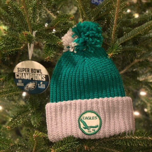 Vintage Philadelphia Eagles Knit Winter Hat Etsy