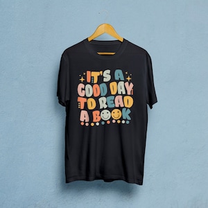 Es un buen día para leer camisa camisa libresca libro sudadera poeta camisa literatura camisa bibliotecaria retro estética ropa indie camiseta