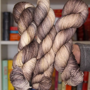 IN STOCK Neutral Hand dyed yarn | OOAK Colorway