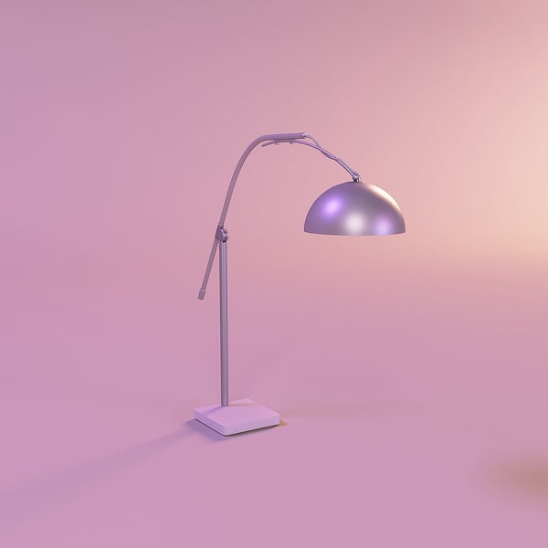 Miniature dollhouse furniture modern floor lamp 3d printed files stl, gabbys dollhouse kit, lol dollhouse supply modern barbie house toy 112