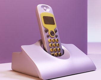 Miniature Telephone STL 1:12 Scale Dollhouse Wall Accessory