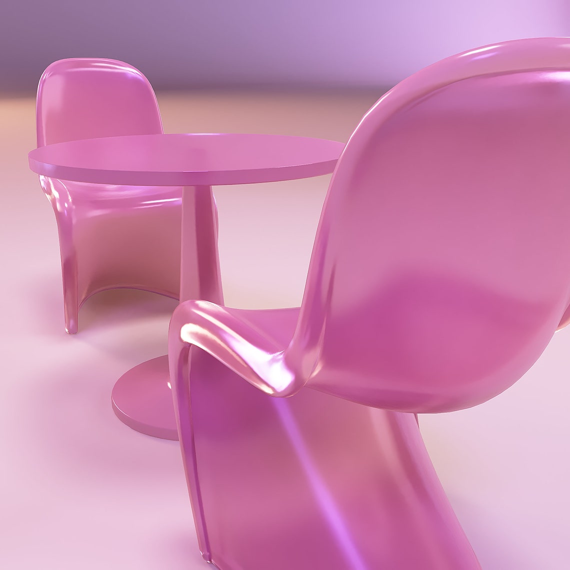Barbie Ghost Chair and Table 3d Printed Stl Files Gabby Etsy