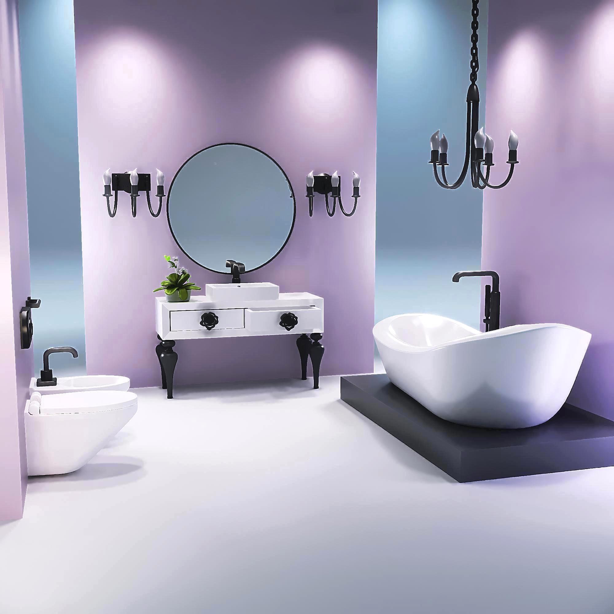 Lavabo In Miniatura Per Case Delle Bambole - Scala 1/12, Accessorio