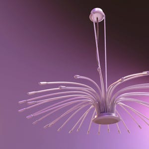 Lampada da soffitto in miniatura STL, file di stampa 3D per decorazioni di illuminazione per case delle bambole, modello di lampada in miniatura