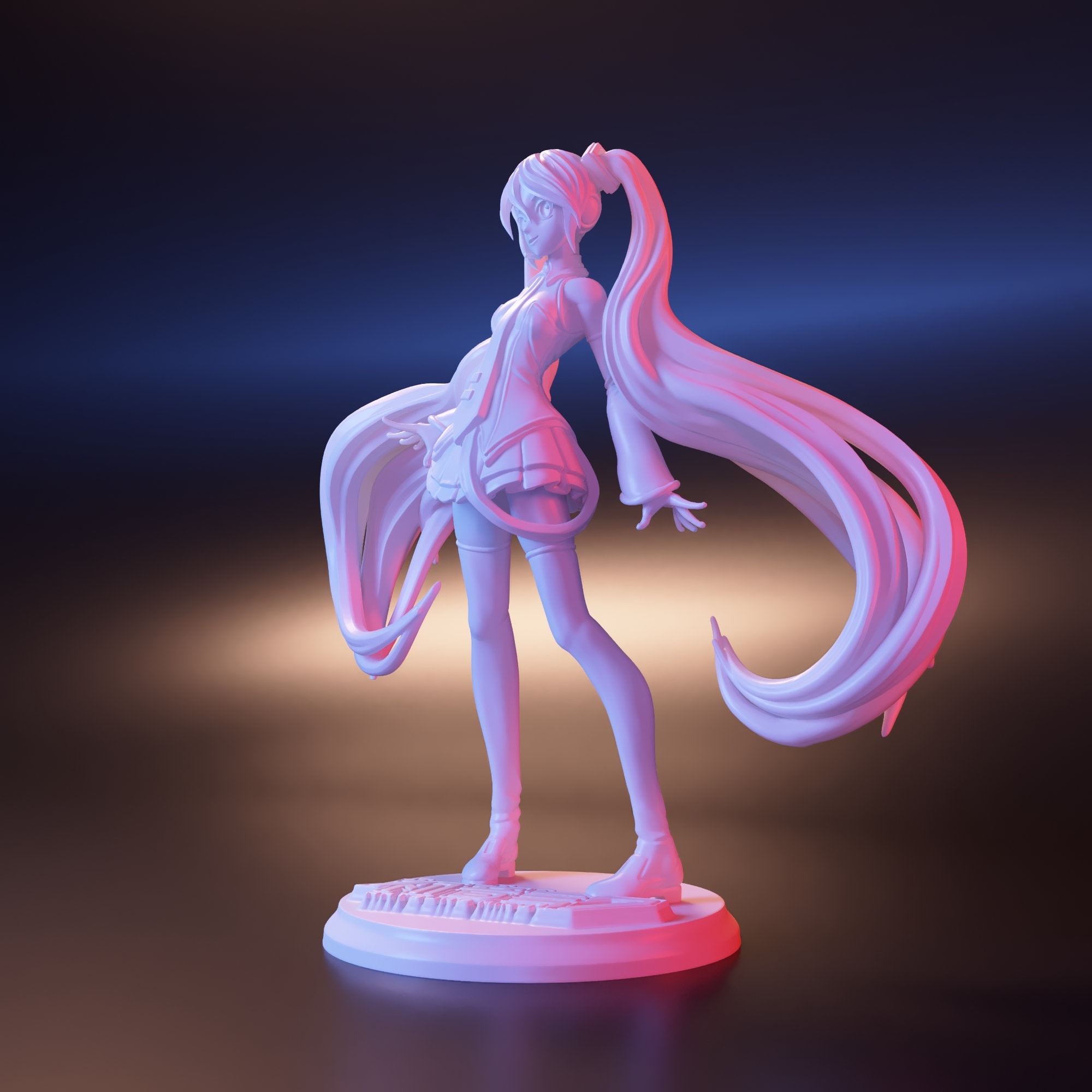 Verão 3D Impressão 3D Masculina E Feminina Anime Hatsune Miku