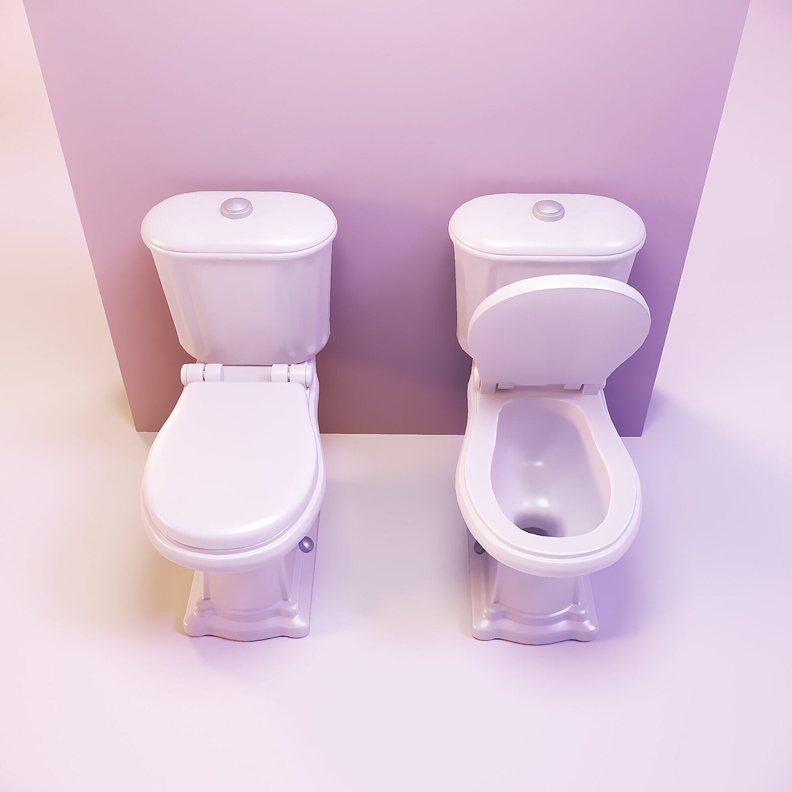 Miniature Dollhouse Furniture Toilet With Opening Lid 3d Printed Files