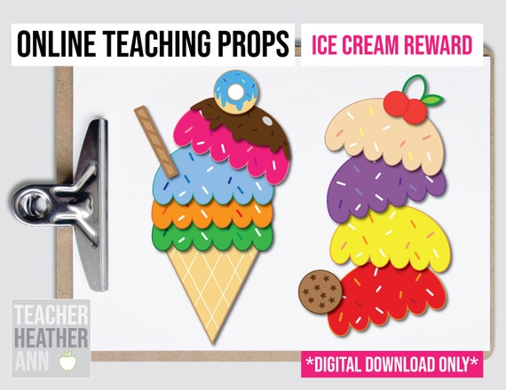 Ice Cream Reward System Printable Digital Download | Etsy