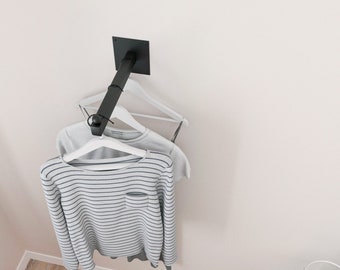 Versatile Industrial Wall-Mounted Clothes Racks, Garment Rails, and Hanging Pipe Racks