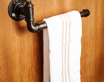 Iron pipe towel bar new arrivals