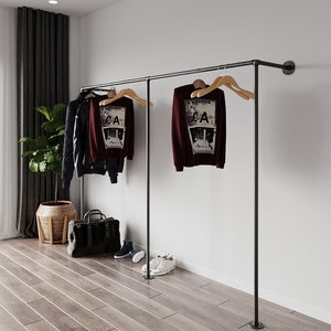 Handmade  Clothes rail Urban Industrial Clothes Rail Clothing Rack Urban