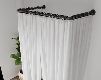 Curtain Rail for Changing Room  Fitting Room - Clothes Store Door Curtain  Adjustable  Sturdy  Easy Installation