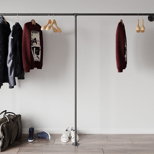 Clothes Rack Double Rail Clothing Rack Garment Rack Industrial Etsy