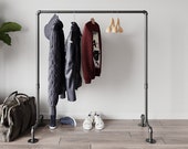 Industrial Pipe Clothing Rack Garment Rack Clothes Rack garment Industrial Furniture Furniture Garment Rack Shop Display Etsy