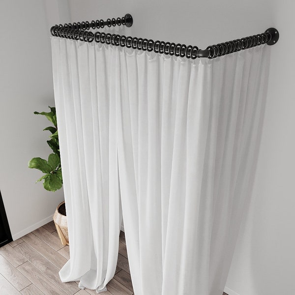 Curtain Rail for Changing Room  Fitting Room - Clothes Store Door Curtain  Adjustable  Sturdy  Easy Installation