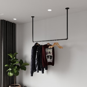Cloth hanger ceiling mounted hot sale