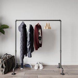 Diy industrial pipe coat rack sale