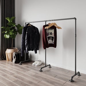 Clothes Rack , Clothes Rail, Industrial Clothes Rack, Clothing Storage, Garment Rack, Coat Rack, Clothes Stand Free minimalist clothing rack