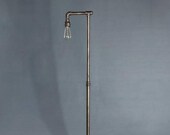 Industrial Loft Style Water Pipe Floor Lamp.Iron art decoration standard lamp living room bedroom study reading lights Free Custom Order