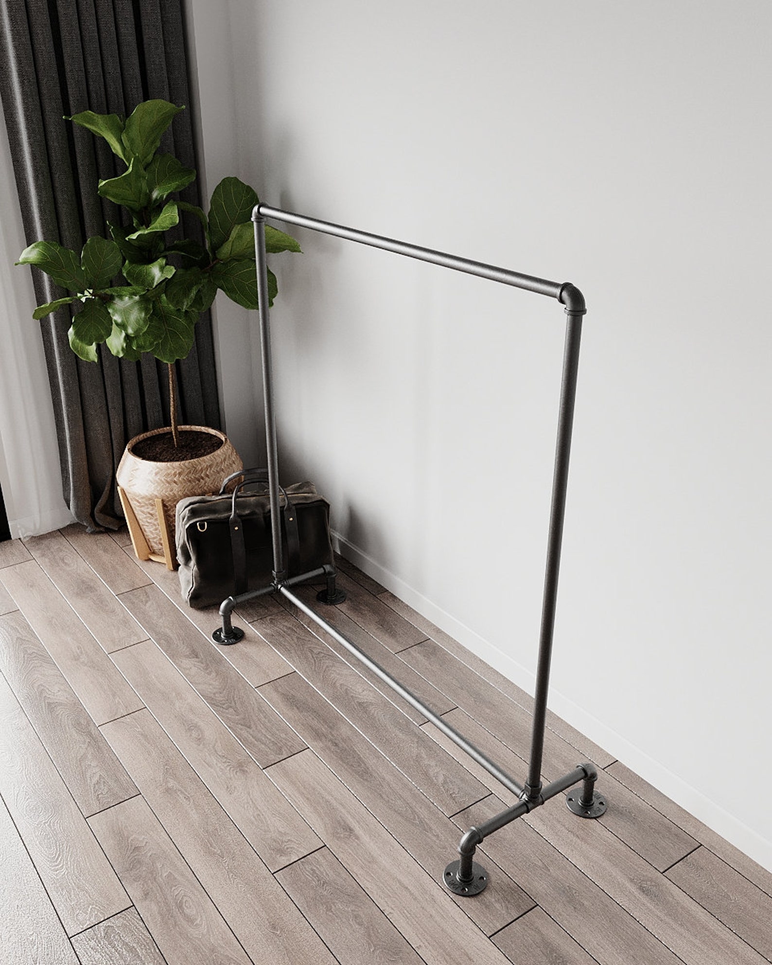 Free Standing Clothes Rack Clothing Rack Retail Display Etsy