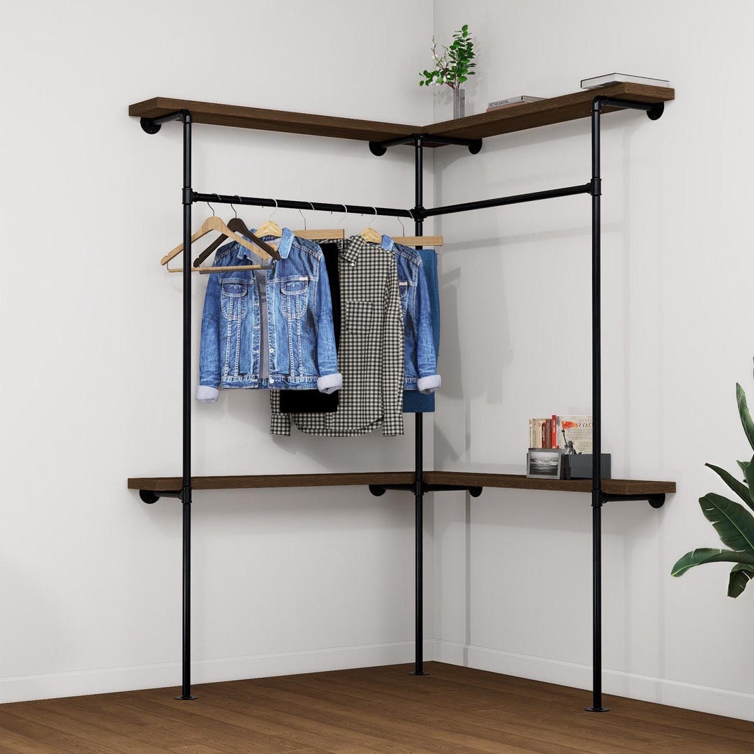 L Shape Clothing Rack