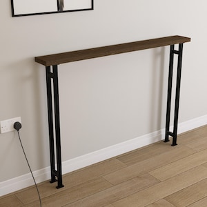 Modern Metal Table Legs Console Table– Industrial Hairpin Square Frame Style– Heavy-Duty Steel Legs – DIY Furniture Base - Wood Not Included