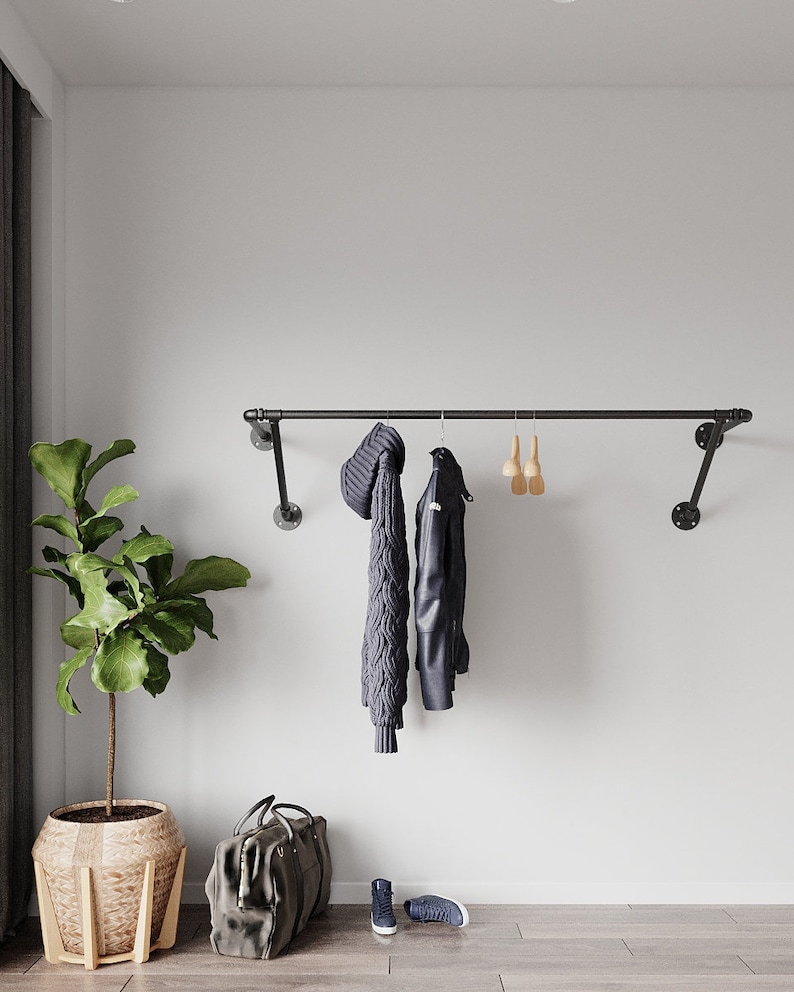 wall mount cloth rack