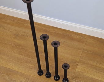 Steampunk Furniture Leg: 3/4" Malleable Pipe, Adjustable Height