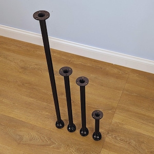 Steampunk Furniture Leg: 3/4" Malleable Pipe, Adjustable Height