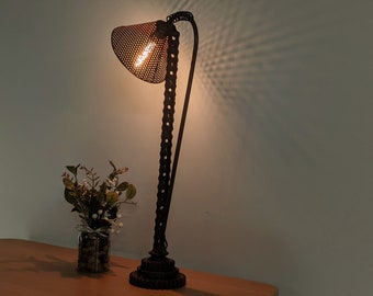 Industrial table lamp pipe Steampunk table lamp, industrial decor Vintage