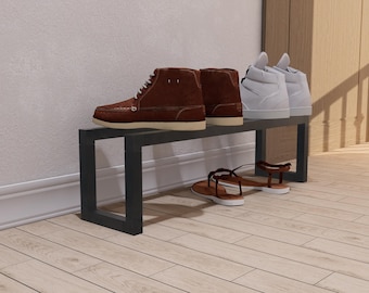 Customizable Metal Shoe Rack – Freestanding, Flat-Pack & Easy to Assemble, Multi-Tier Shoe Organizer for Entryway, Hallway, Shoes storage