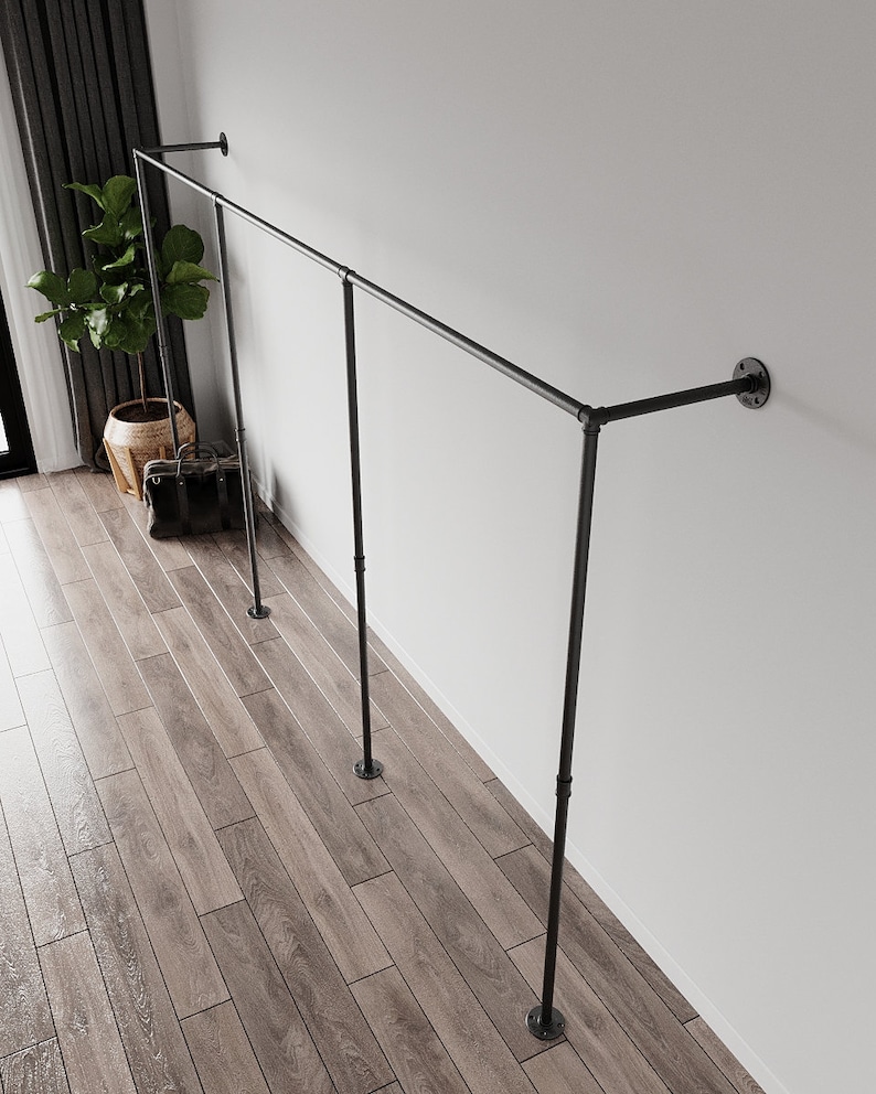 Open Wardrobe Industrial Clothes Rail Coat Rack Wardrobe Etsy UK