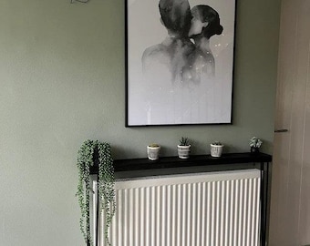 ブラックゴシックコンソールテーブル：素朴な再生木材の廊下用テーブル