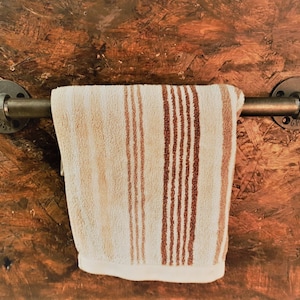 Industrial Pipe Towel Bar, Towel Holder, Industrial Towel Rack, Hand Towel Holder  Rustic Steampunk style Urban Home Decor