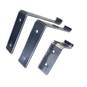 Industrial Shelf Brackets Pair - made to Order, Multi-Colour UK Industrial Decor Wall Mount Support