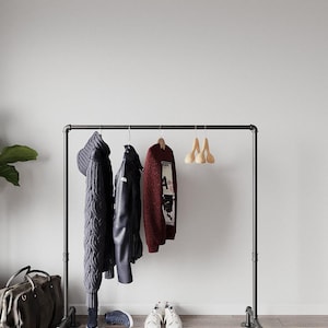 Industrial pipe  clothing rack, garment rack, clothes rack,garment industrial furniture, furniture,  garment rack Shop display