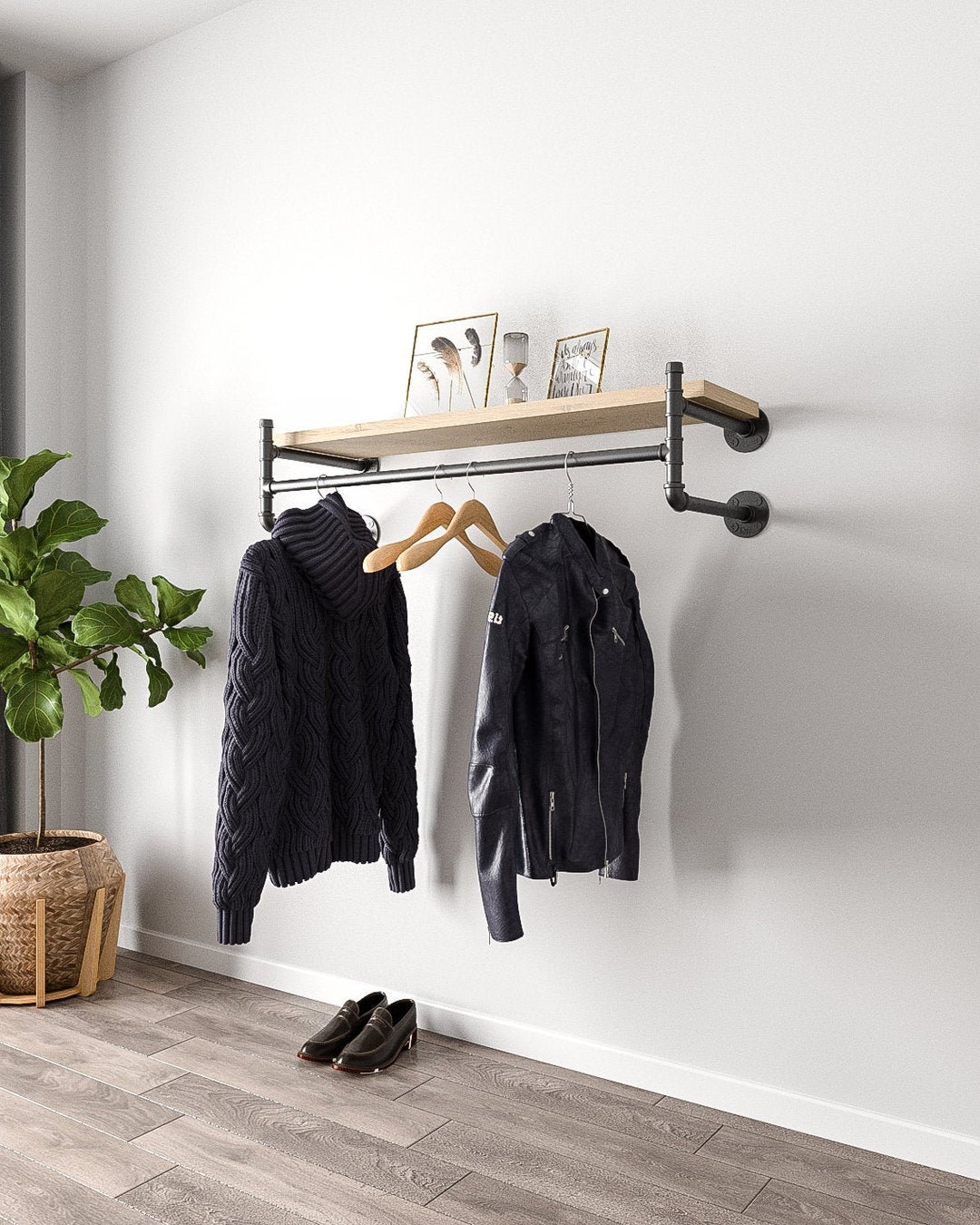 Wall mounted scaffolding clothes rail sale