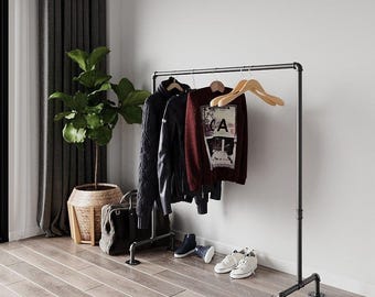 Industrial pipe  clothing rack, garment rack, clothes rack,garment industrial furniture, furniture,  garment rack Shop display
