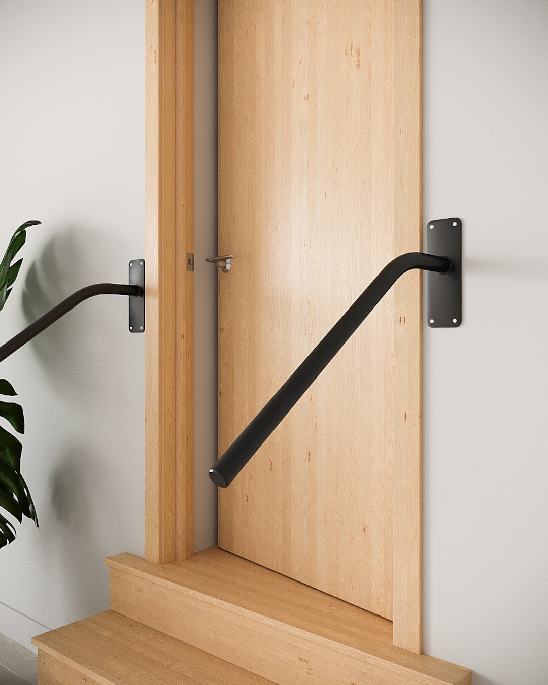 Metal Grab Rail Safety Mobility Grab Rails Stairs Handrail for Stairs Step Rails Wall Mount