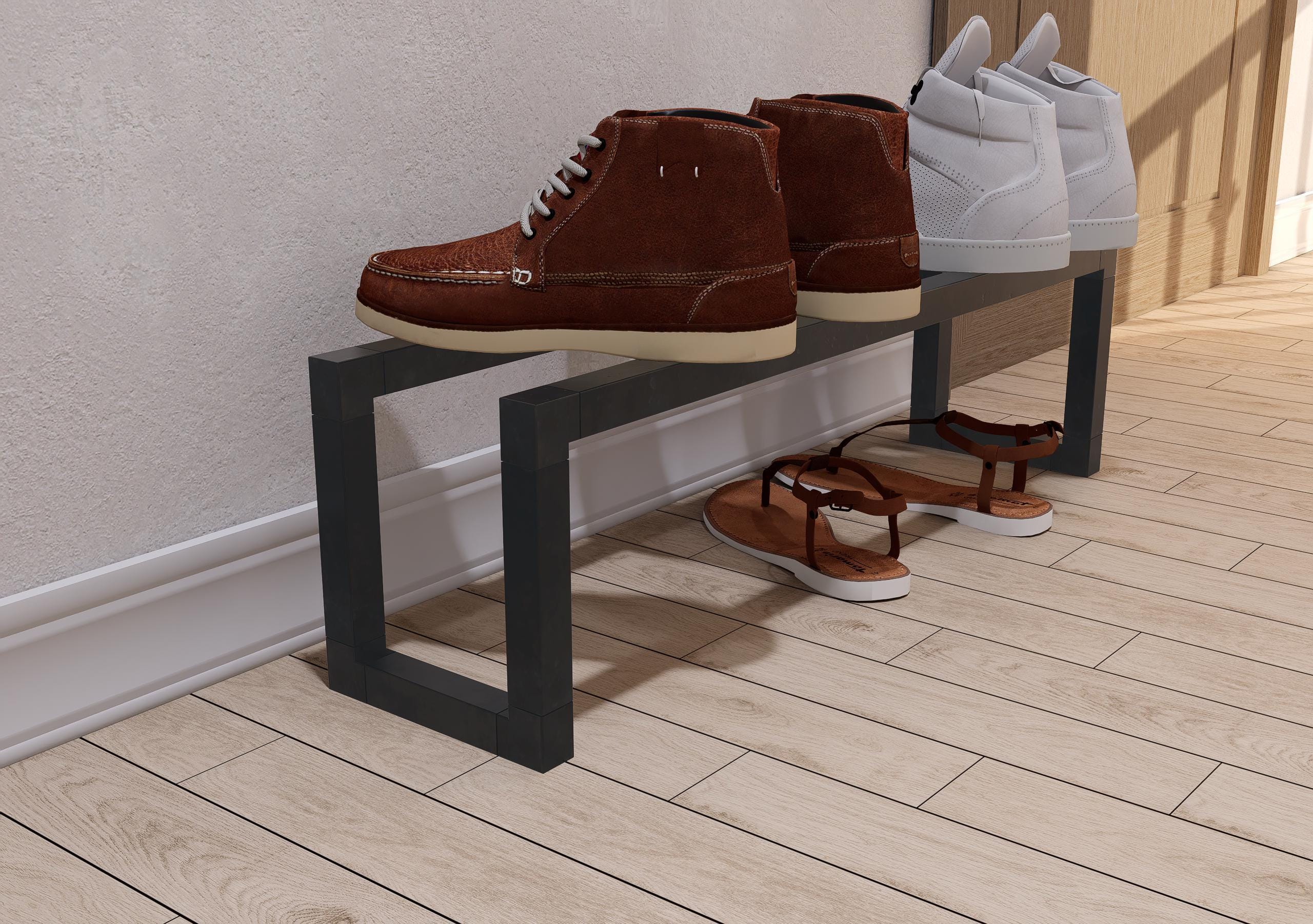 Customizable Metal Shoe Rack: Freestanding Multi-tier Shoe Organizer - Etsy