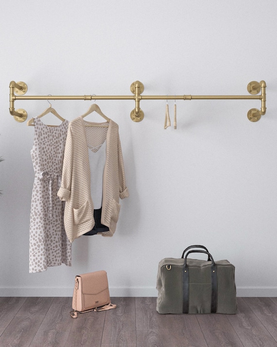 Heavy duty wall mounted clothes rack sale